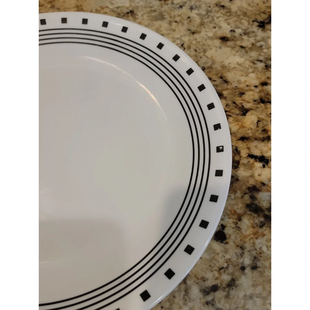 Corelle City Block Dinner Plates, set of 13   excellent 10-1/4